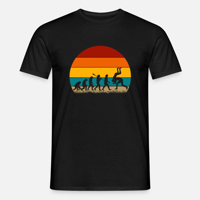 Retro Evolution Wrestling - Männer T-Shirt - Schwarz