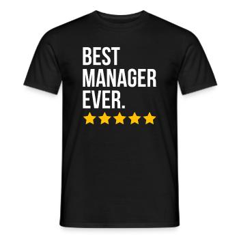 Bester Manager aller Zeiten Lustiger Verwalter - Männer T-Shirt - Schwarz - Vorne - AI Model Male 178 light (178cm)