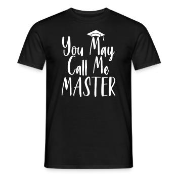 Vous pouvez m’appeler Master, Master - T-shirt homme - noir - Devant - AI Model Male 178 light (178cm)