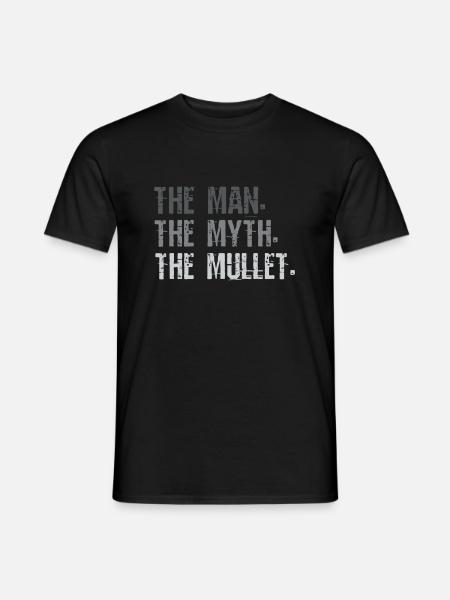 Mullet, Mannen Myten Mullet - T-skjorte herre - svart