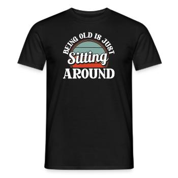Black humor - Men's T-Shirt - black - Front - AI Model Male 178 light (178cm)