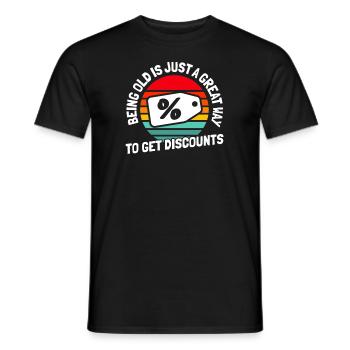 Umorismo nero - T-shirt uomo - nero - Fronte - AI Model Male 178 light (178cm)