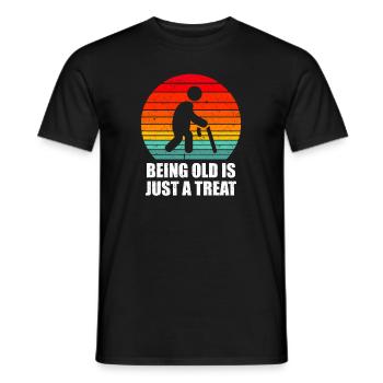 Black humor - Men's T-Shirt - black - Front - AI Model Male 178 light (178cm)
