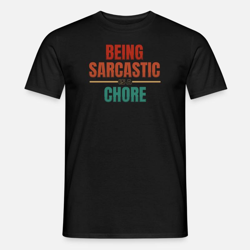 Schwarzer Humor - Männer T-Shirt - Schwarz