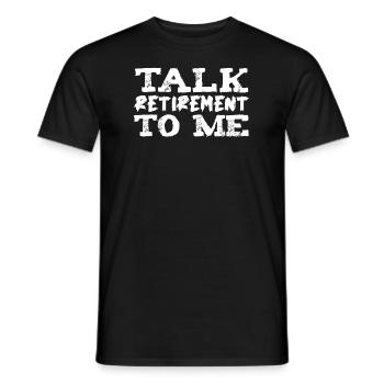 Pensioner pension - Men's T-Shirt - black - Front - AI Model Male 178 light (178cm)