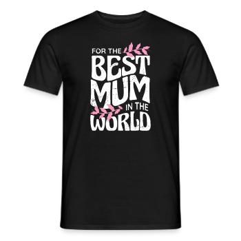 Muttertag, die beste Mutter der Welt - Männer T-Shirt - Schwarz - Vorne - AI Model Male 178 light (178cm)