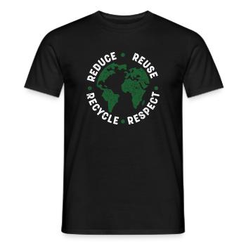 Tag der Erde, Tag der Lehrerumweltaktivistsenviron - Männer T-Shirt - Schwarz - Vorne - AI Model Male 178 light (178cm)