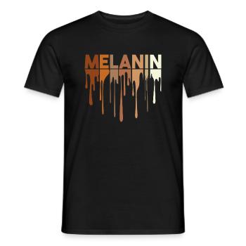 ICH BIN SCHWARZE GESCHICHTE Afroamerikanische Pride-Geschichte - Männer T-Shirt - Schwarz - Vorne - AI Model Male 178 light (178cm)