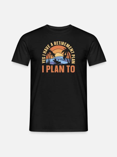 Pensioner pension funny - Men's T-Shirt - black