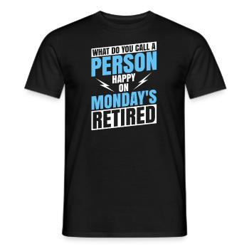 Rentner Rente Lustig - Männer T-Shirt - Schwarz - Vorne - AI Model Male 178 light (178cm)