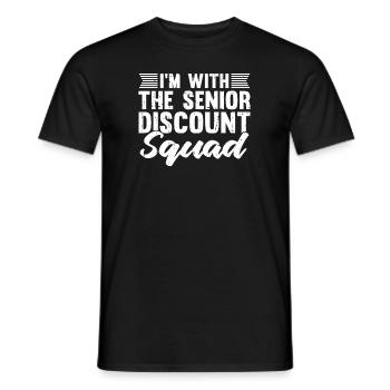 Pensioner pension - Men's T-Shirt - black - Front - AI Model Male 178 light (178cm)