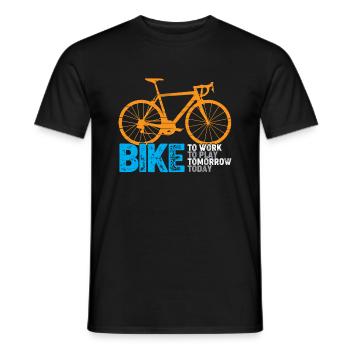 MTB Mountainbike Retro Mountainbike - Men's T-Shirt - black - Front - AI Model Male 178 light (178cm)