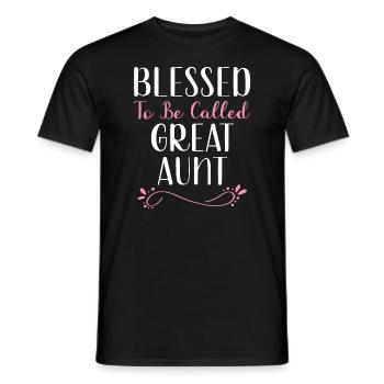 To Be Called Great Aunt Cute Cool - Men's T-Shirt - black - Front - AI Model Male 178 light (178cm)
