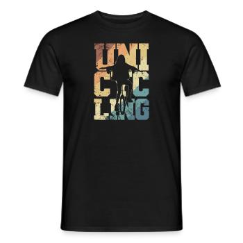 Unicycling Hobby Balance Sport - Men's T-Shirt - black - Front - AI Model Male 178 light (178cm)
