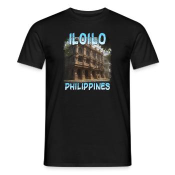 Iloilo, Philippines - T-shirt homme - noir - Devant - AI Model Male 178 light (178cm)