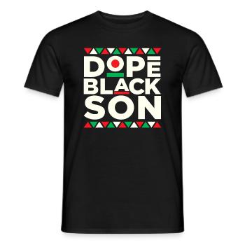 Black Son Matter Mois de l’histoire des Noirs Africain - T-shirt homme - noir - Devant - AI Model Male 178 light (178cm)