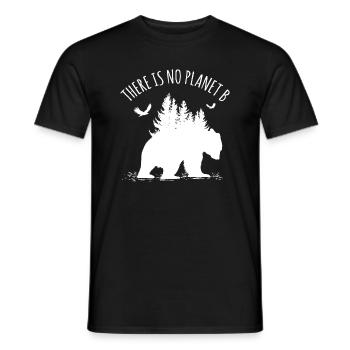 Tag der Erde: Es gibt keinen Planeten B, der unseren Planeten rettet - Männer T-Shirt - Schwarz - Vorne - AI Model Male 178 light (178cm)