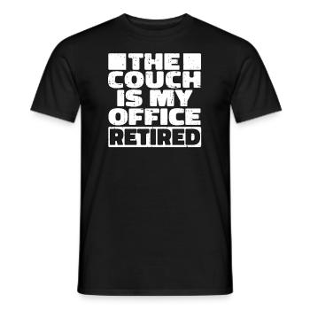 Pensioner pension - Men's T-Shirt - black - Front - AI Model Male 178 light (178cm)