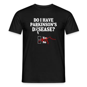 Parkinsons Disease Awareness Yes No Warrior - Men's T-Shirt - black - Front - AI Model Male 178 light (178cm)