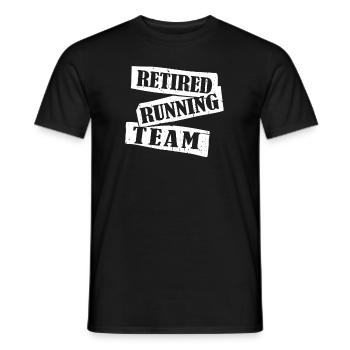 Pension de pensionné - T-shirt homme - noir - Devant - AI Model Male 178 light (178cm)