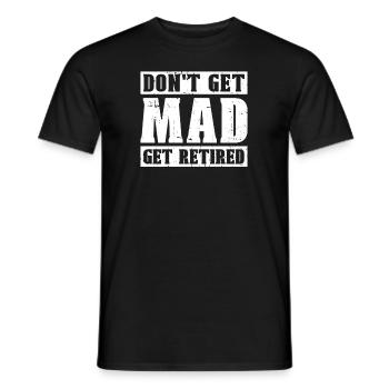 Pensioner pension funny - Men's T-Shirt - black - Front - AI Model Male 178 light (178cm)
