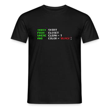 Software Engineers Funny Joke Programming Coding - Men's T-Shirt - black - Front - AI Model Male 178 light (178cm)