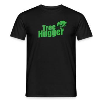 Tree Hugger Natur Wälder Blätter - Männer T-Shirt - Schwarz - Vorne - AI Model Male 178 light (178cm)