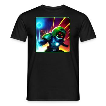 Astronaute de l’espace cool - T-shirt homme - noir - Devant - AI Model Male 178 light (178cm)