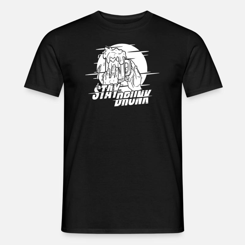 Bier Bierliebhaber Cool - Männer T-Shirt - Schwarz