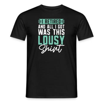 Rentner Rente Humor - Männer T-Shirt - Schwarz - Vorne - AI Model Male 178 light (178cm)