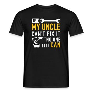 Si mon oncle ne peut pas réparer ist personne ne peut le faire - T-shirt homme - noir - Devant - AI Model Male 178 light (178cm)