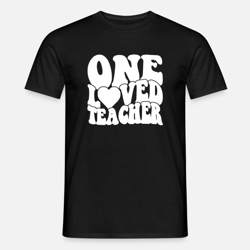 Rétro Groovy Professeur Saint-Valentin - T-shirt homme - noir