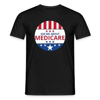 Insurance Agent Broker Sales Marketing - Men's T-Shirt - black - Front - AI Model Male 178 light (178cm)