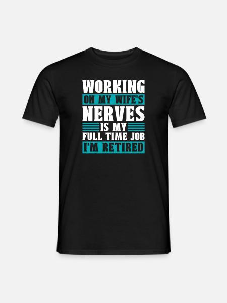 Pensioner Pension Funny - Men's T-Shirt - black
