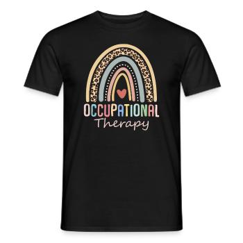 Occupational Therapy Funny Retro OT Therapist - Men's T-Shirt - black - Front - AI Model Male 178 light (178cm)