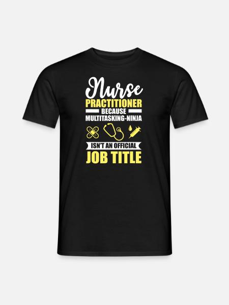 Infirmière praticienne multitâche Ninja - T-shirt homme - noir