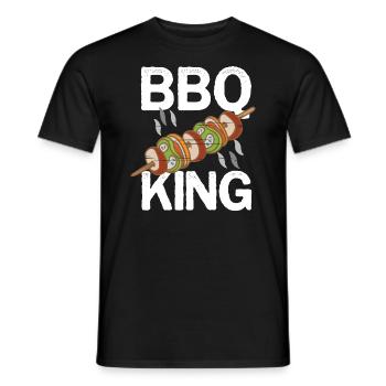 Barbeque BBQ King Grillen BBQ King - Männer T-Shirt - Schwarz - Vorne - AI Model Male 178 light (178cm)