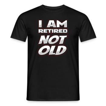 Pensioner pension funny - Men's T-Shirt - black - Front - AI Model Male 178 light (178cm)