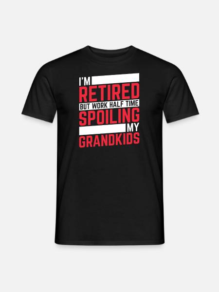 Rentner Rente Enkelkinder - Männer T-Shirt - Schwarz