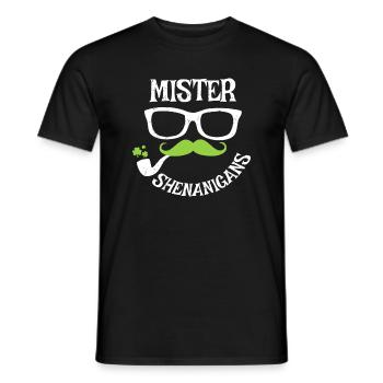 Mister Shenanigans Cadeau amusant de la Saint-Patrick - T-shirt homme - noir - Devant - AI Model Male 178 light (178cm)