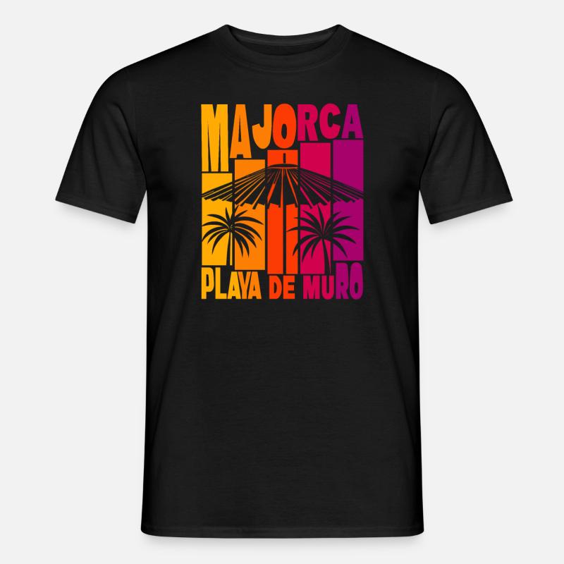 Mallorca Playa De Muro - Männer T-Shirt - Schwarz