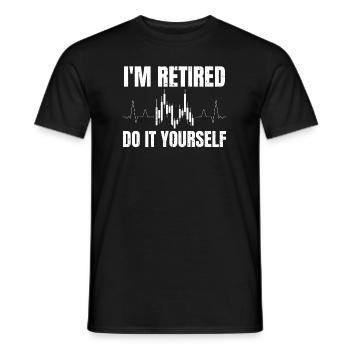 Rentner Rente Im Retired Do It Yourself - Männer T-Shirt - Schwarz - Vorne - AI Model Male 178 light (178cm)