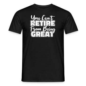 Pensioner pension - Men's T-Shirt - black - Front - AI Model Male 178 light (178cm)