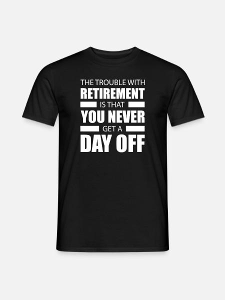 Pensioner pension funny - Men's T-Shirt - black
