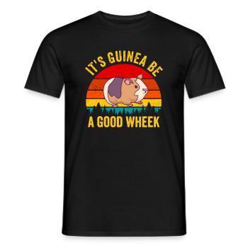 C’est la Guinée être un bon cadeau cochon d’Inde - T-shirt homme - noir - Devant - AI Model Male 178 light (178cm)