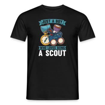 Boy Scout Boy - Men's T-Shirt - black - Front - AI Model Male 178 light (178cm)