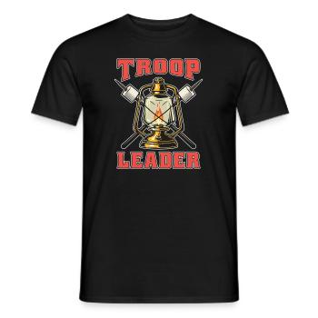 Boy Scout Funny Troop Leader - Men's T-Shirt - black - Front - AI Model Male 178 light (178cm)