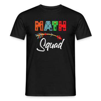 Appréciation du professeur de mathématiques de l’escouade de mathématiques - T-shirt homme - noir - Devant - AI Model Male 178 light (178cm)