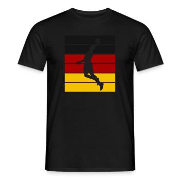 Basketball Trikot Basketballspieler Deutschland - Männer T-Shirt - Schwarz - Vorne - AI Model Male 178 light (178cm)