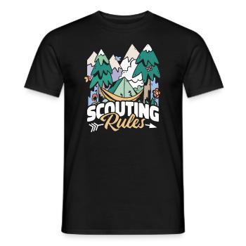 Boy Scout Cool - T-shirt homme - noir - Devant - AI Model Male 178 light (178cm)